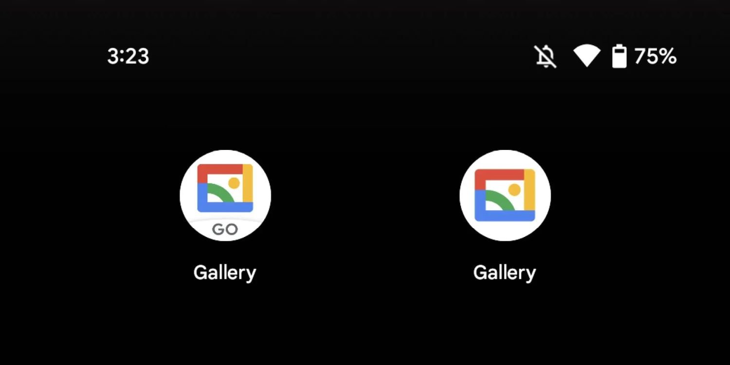 google gallery go homescreen