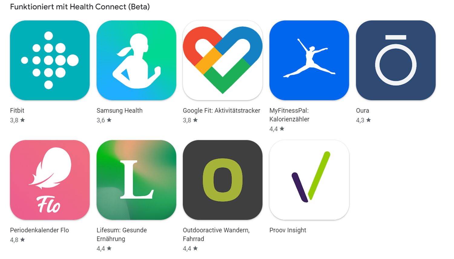 google health connect apps