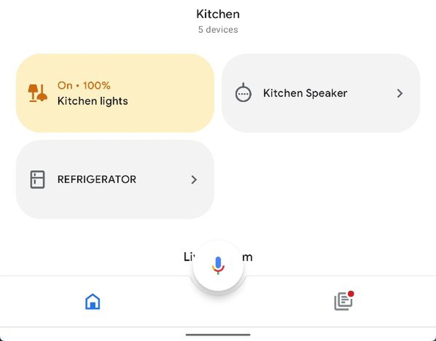 google home controls