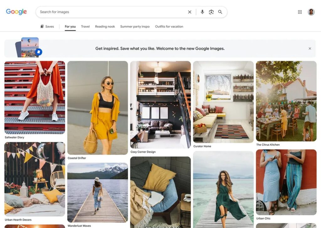 google images neue startseite