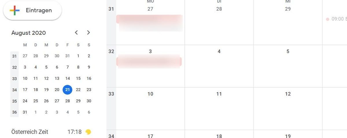 google kalender kalenderwoche