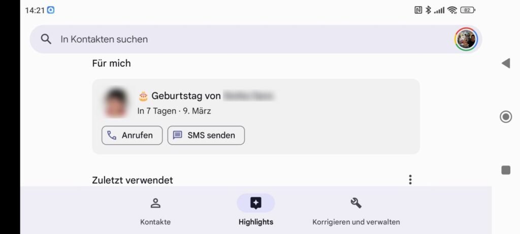 Google Kontakte: Neuer Highlights-Bereich erinnert jetzt an Geburtstage