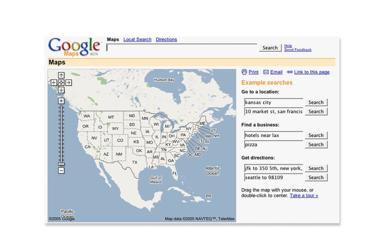 google maps 2005