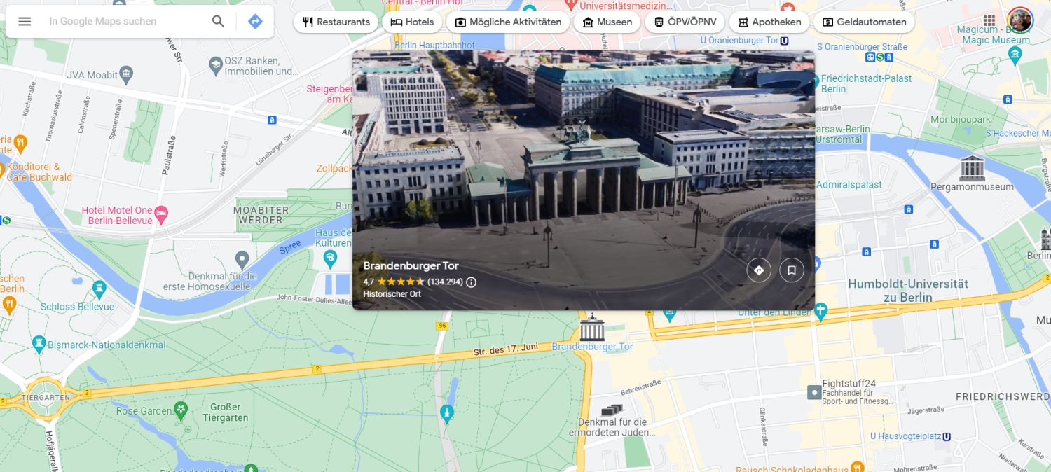 google maps 3d ansichten