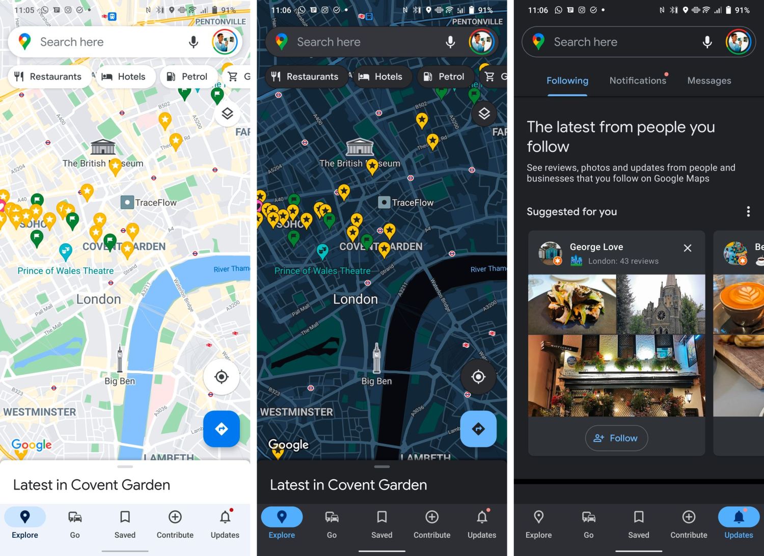 google maps android 12 material you