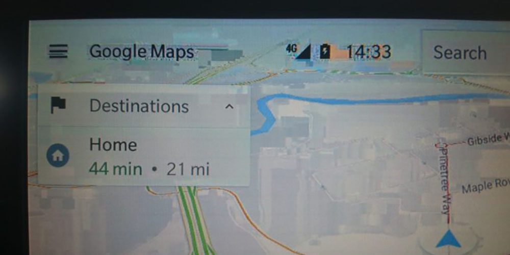 google maps android auto darstellung