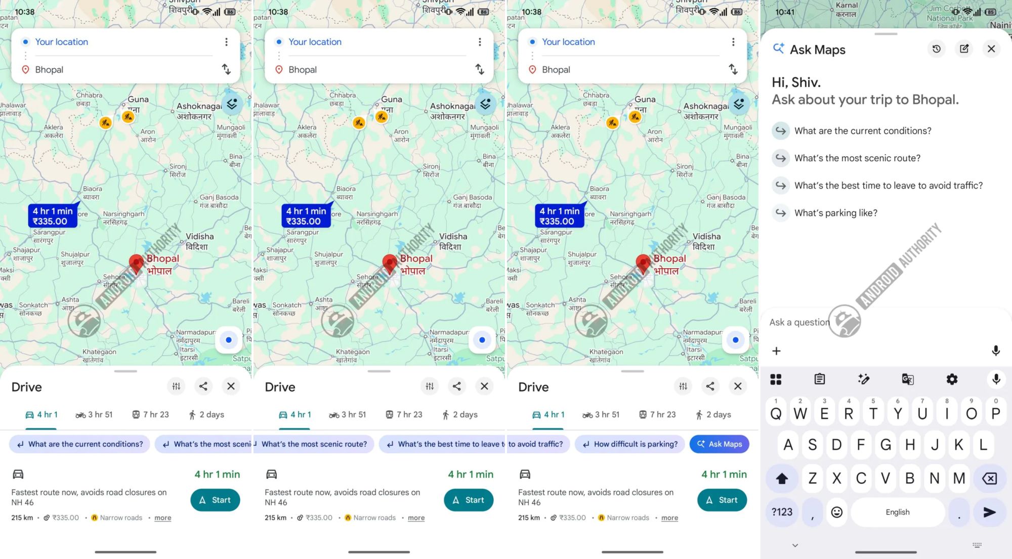 google maps ask maps routenplanung