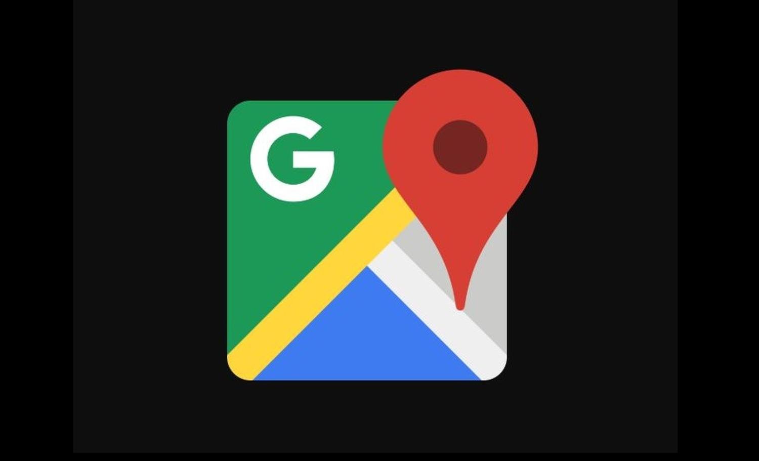 google maps dark logo