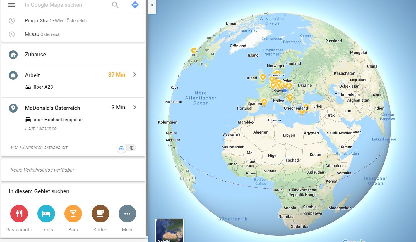 Google Maps Erde
