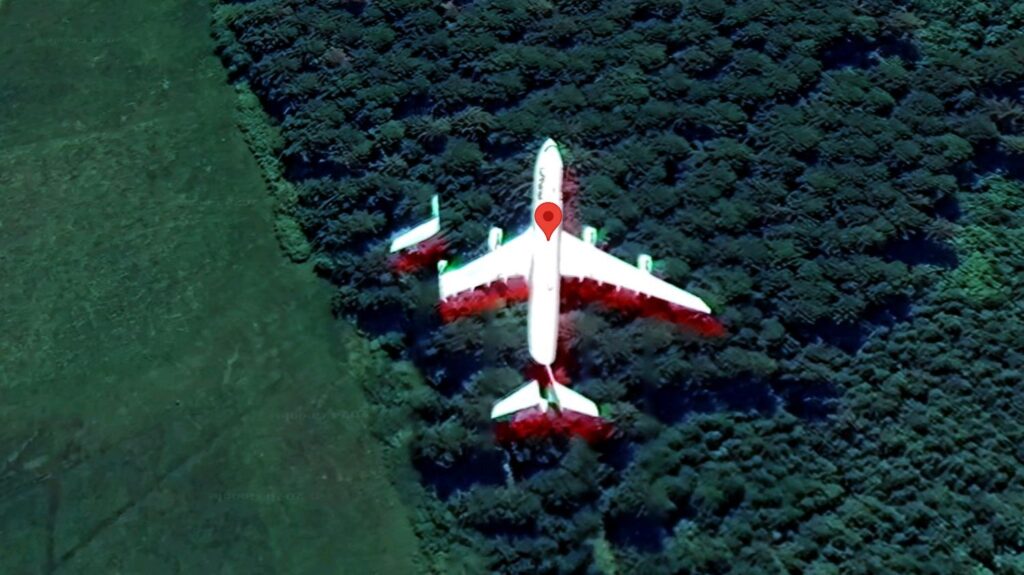 google maps flugzeug