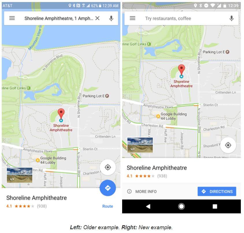 Google Maps Infoleiste