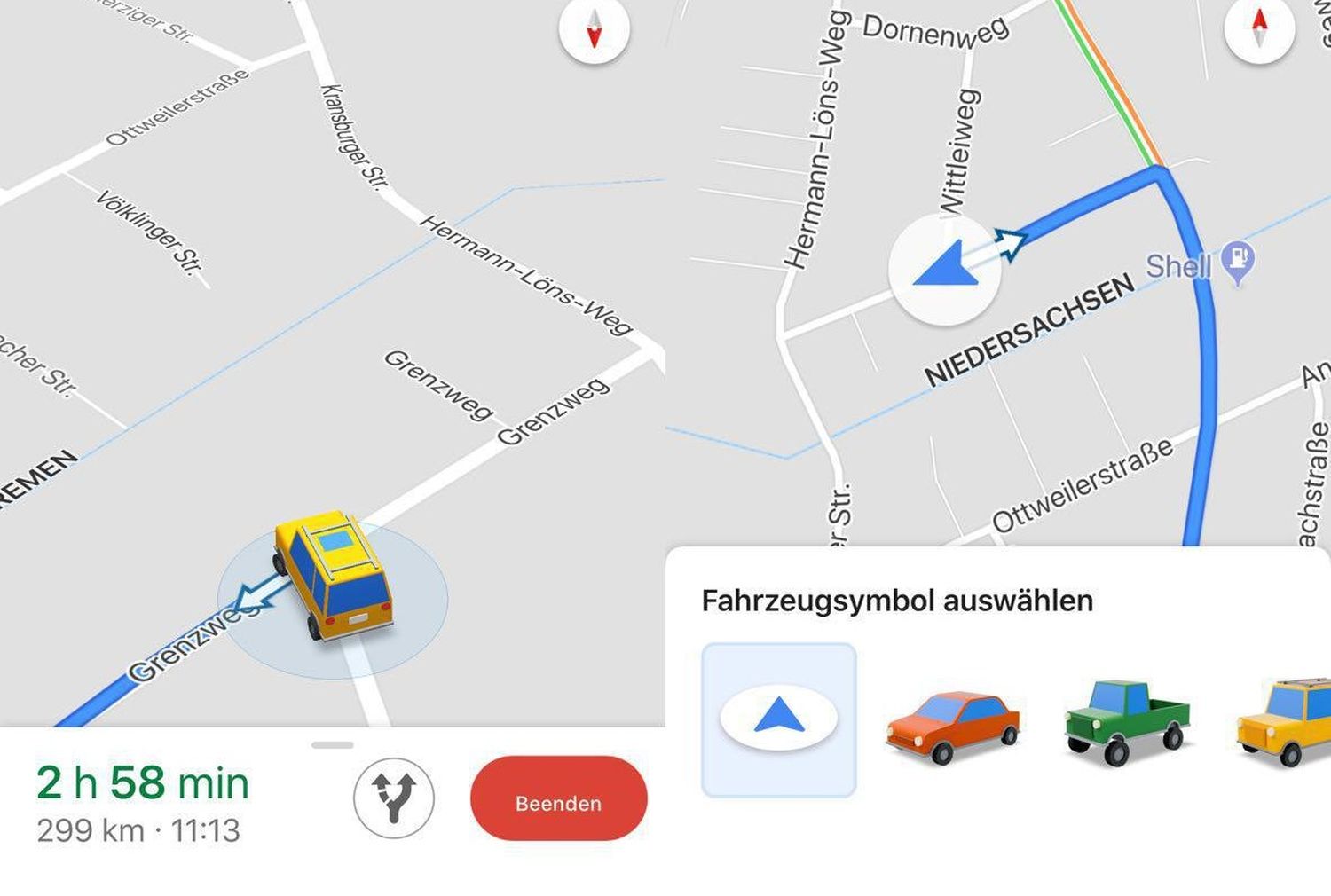 google-maps-ios-cars