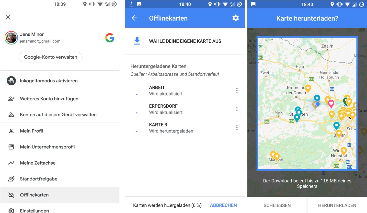 Google Maps Kartenplattform Und Navigation Offline Nutzen So Leicht Lassen Sich Karten Herunterladen Gwb