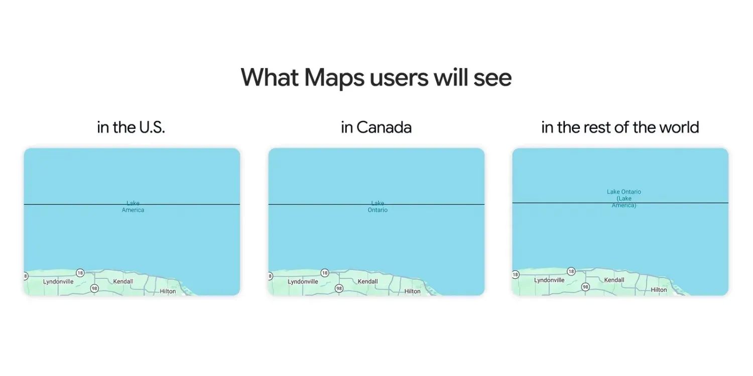 google maps lake america