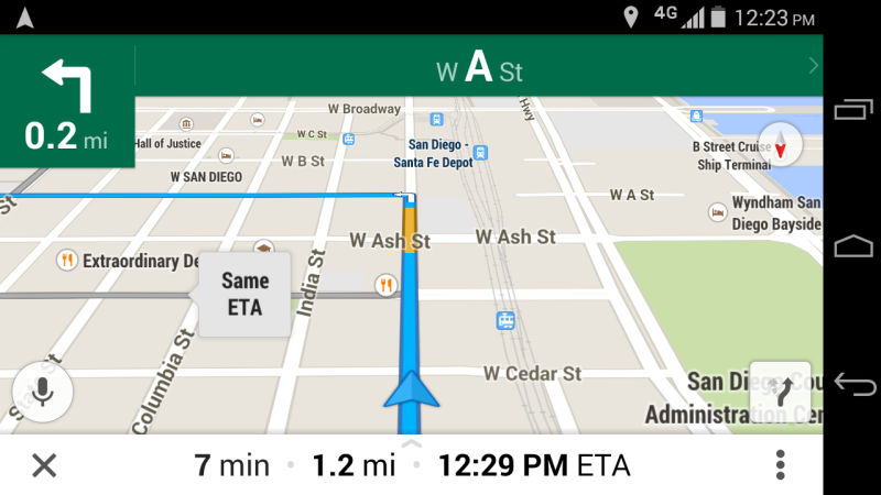 google maps navigation