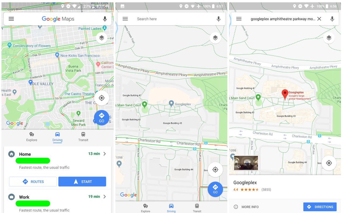 google maps neue suchleiste