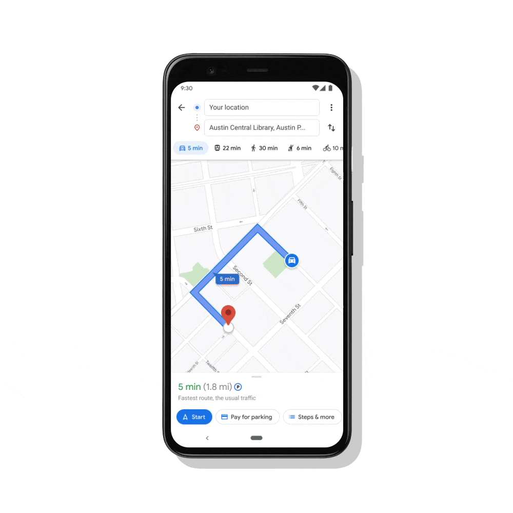 google maps parken