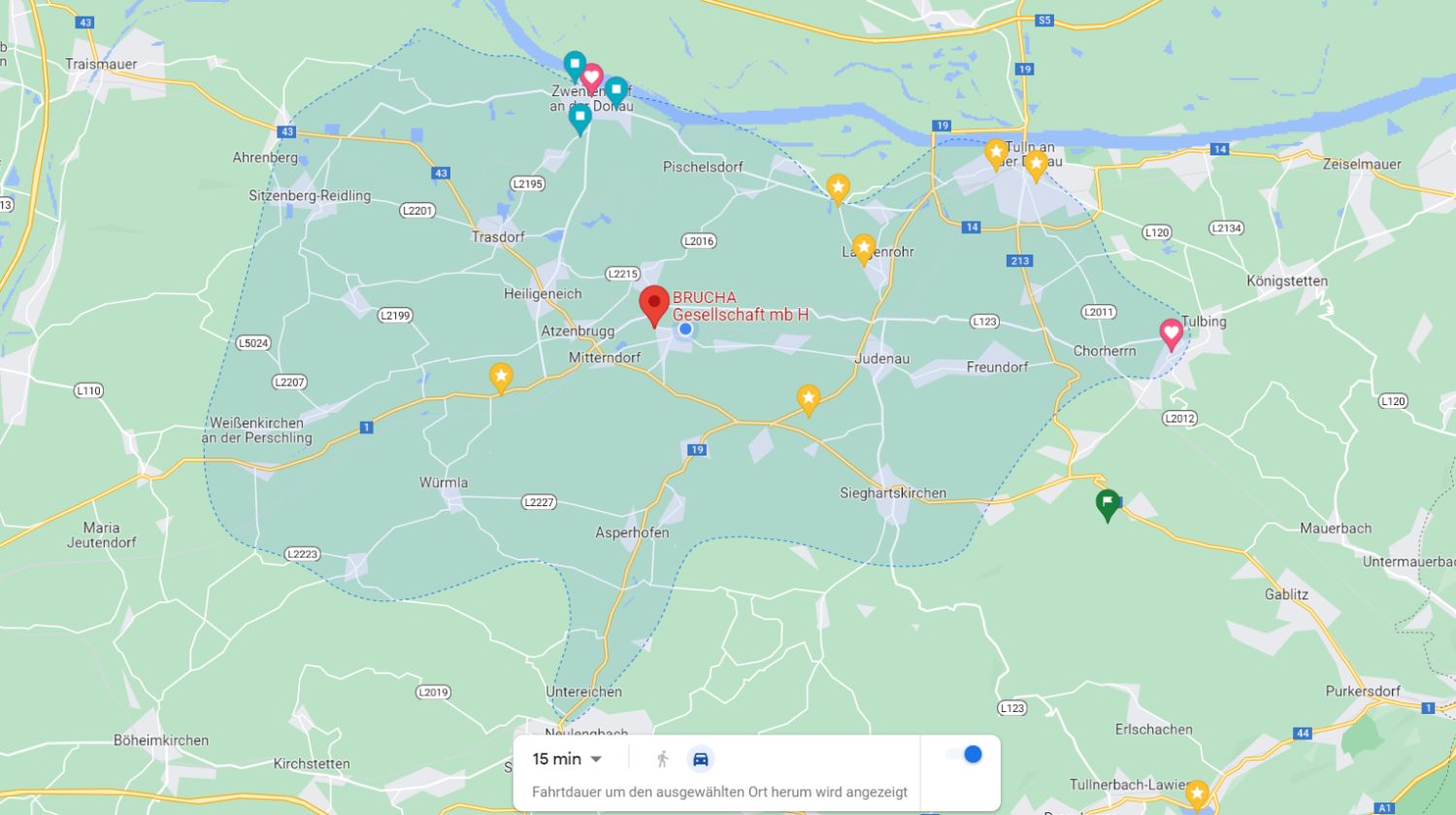 google maps reisedauer titel
