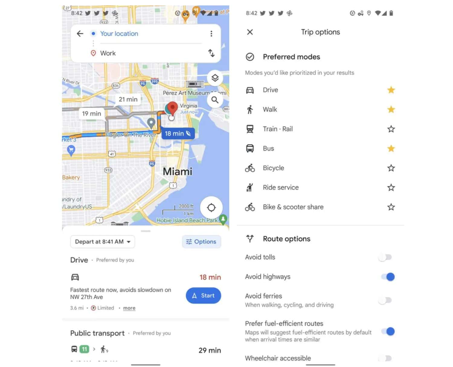google maps routenplanung beta