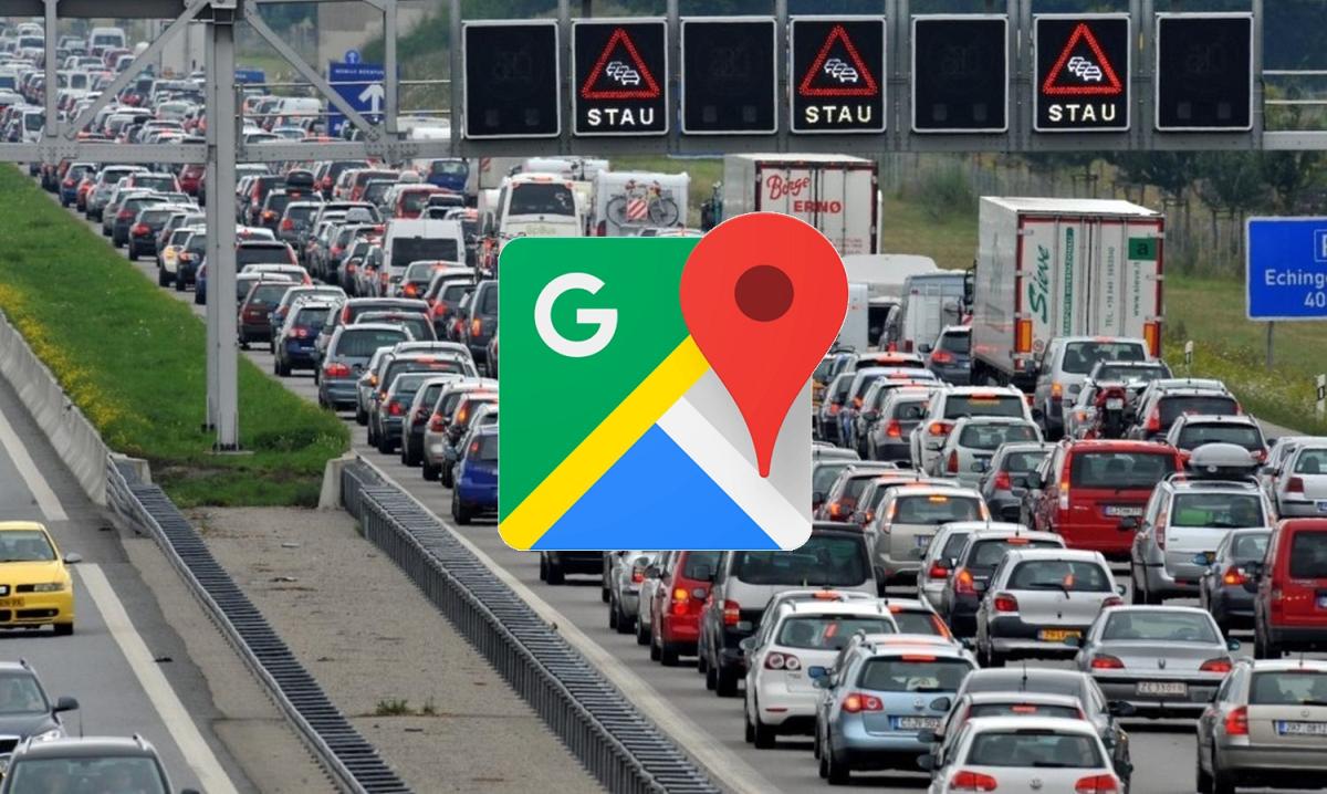 google maps stau