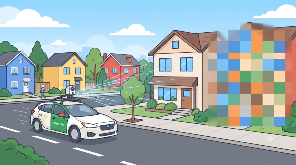 google maps streetview verpixeln