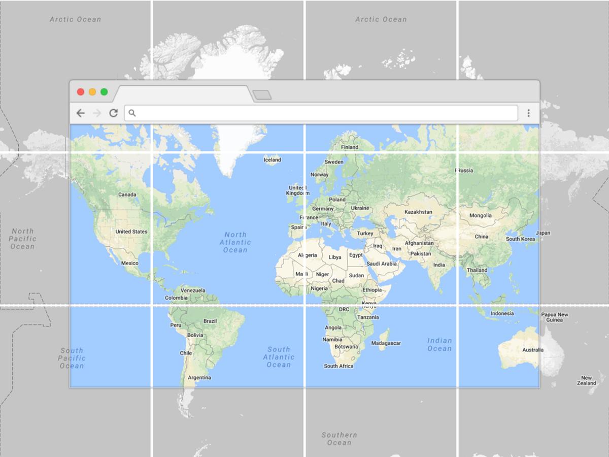 google maps tiled map
