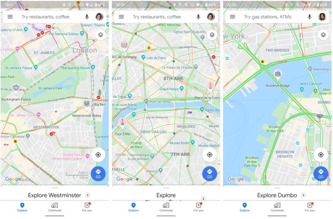 google maps wahrzeichen screenshots