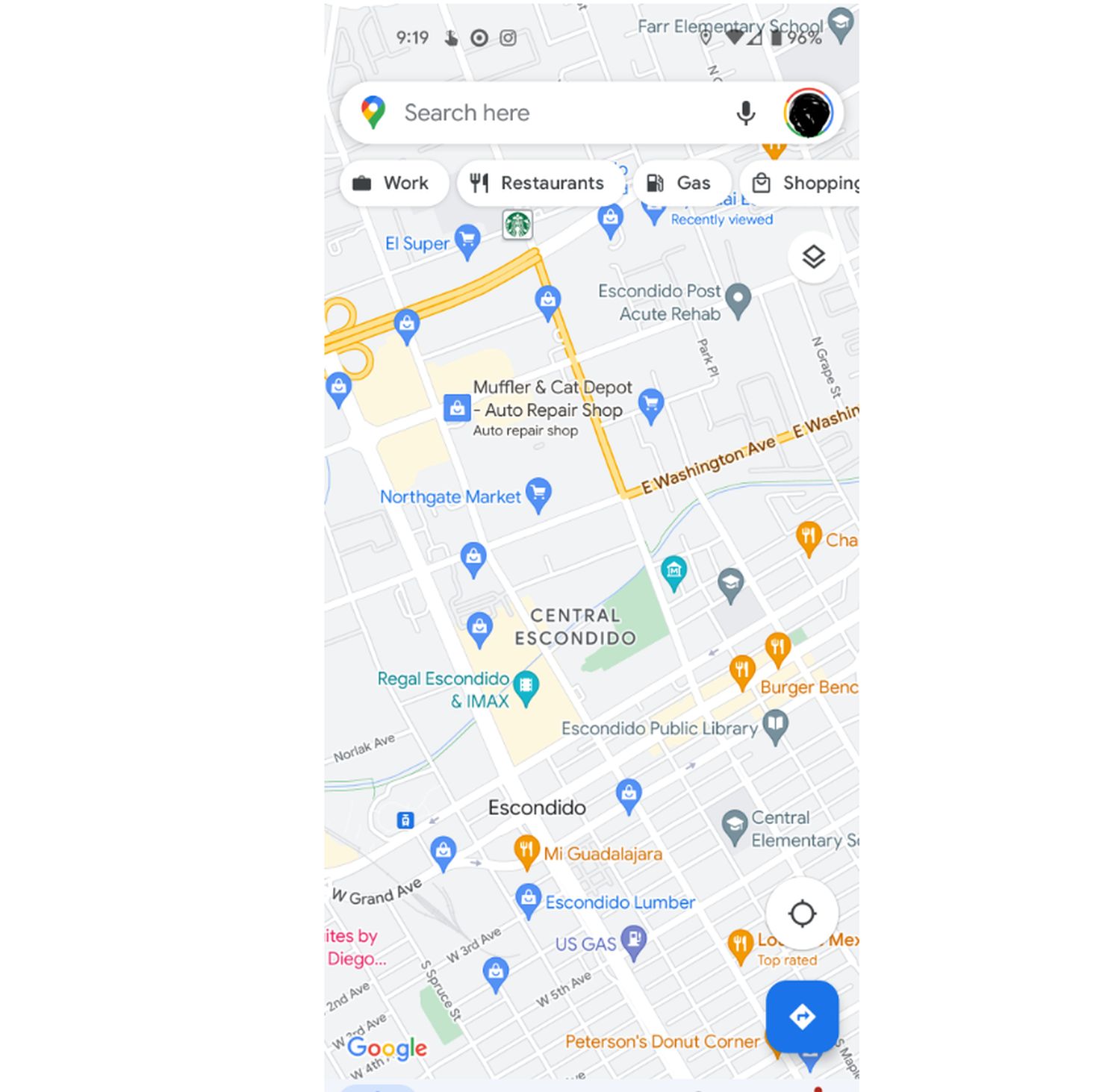 google maps zu viele informationen