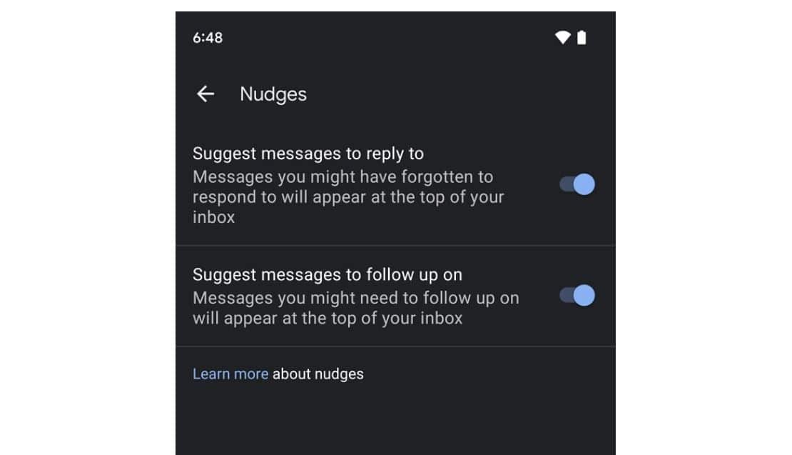 google messages nudges
