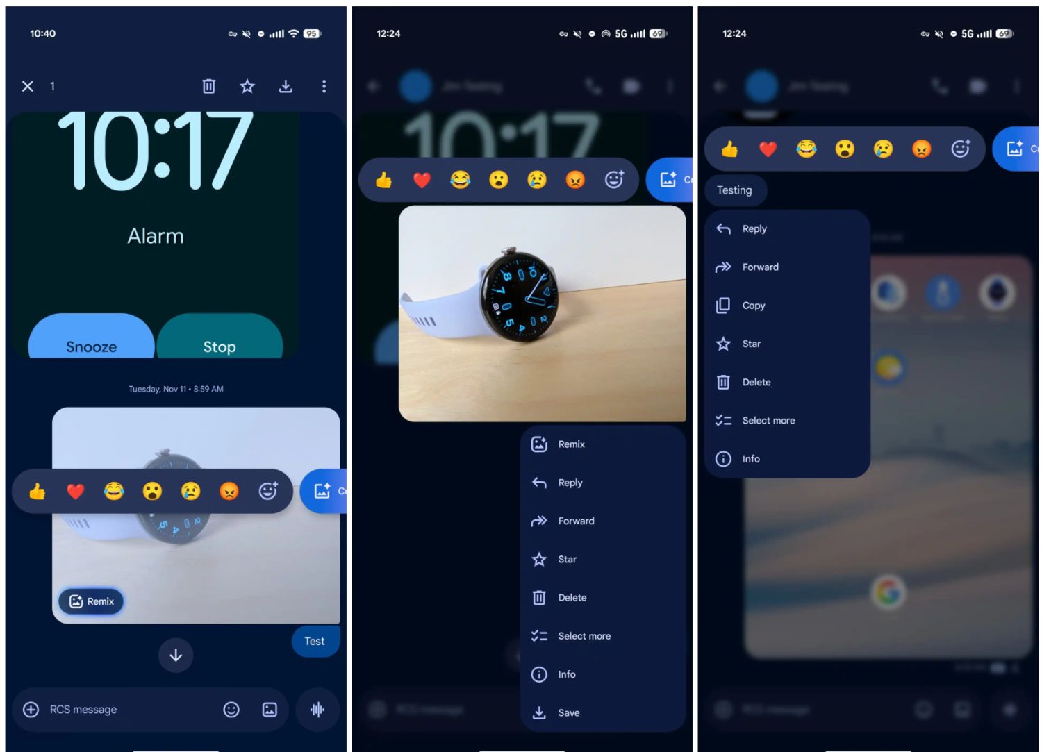 google messages overlay