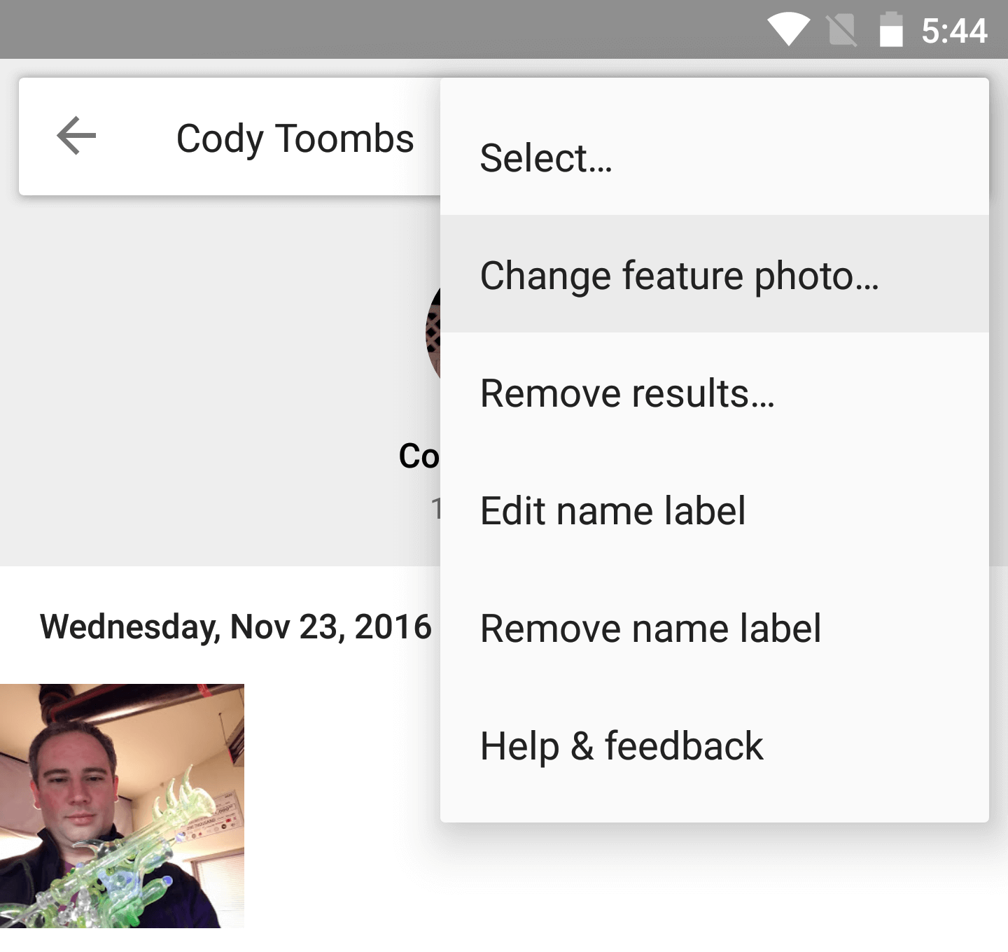 Google Photos Change Photo