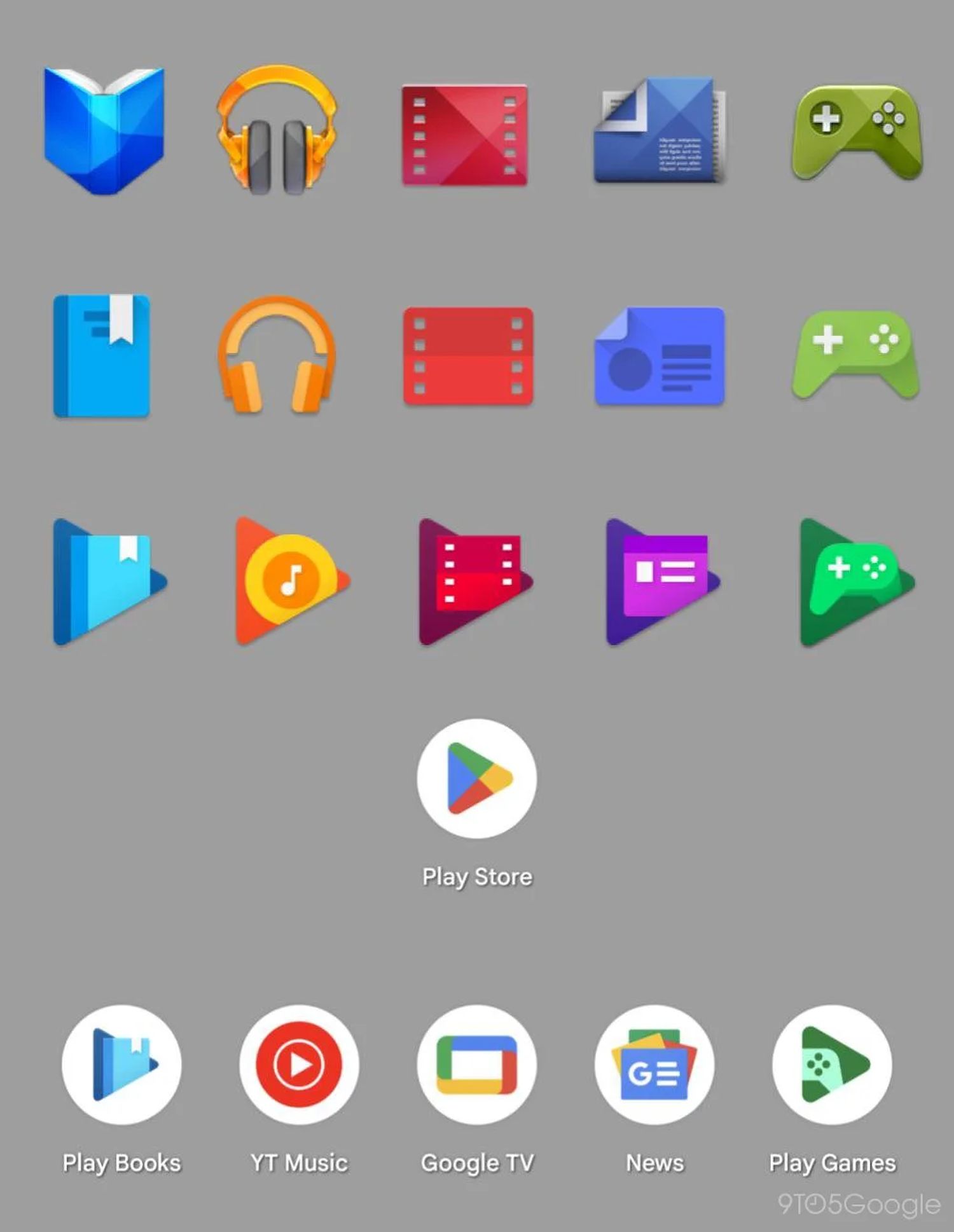 google play icons