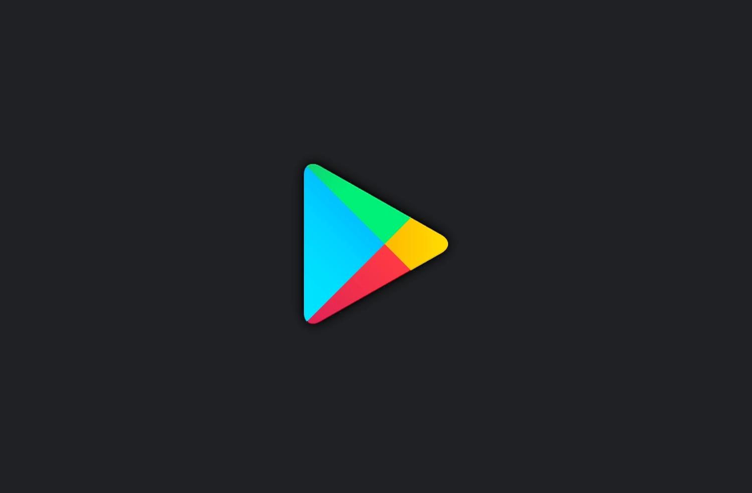 google play logo dark mode