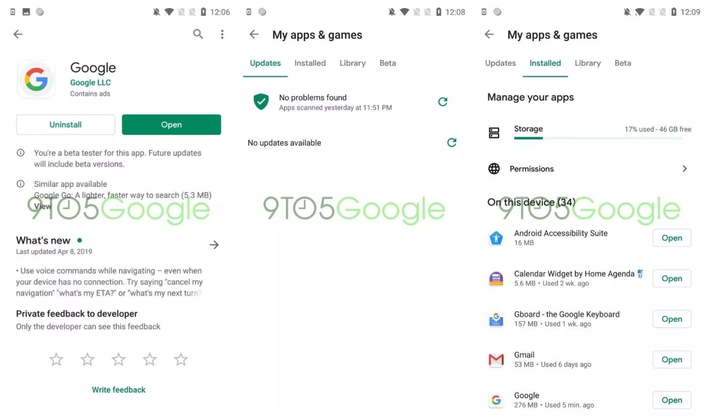 google play material theme my apps