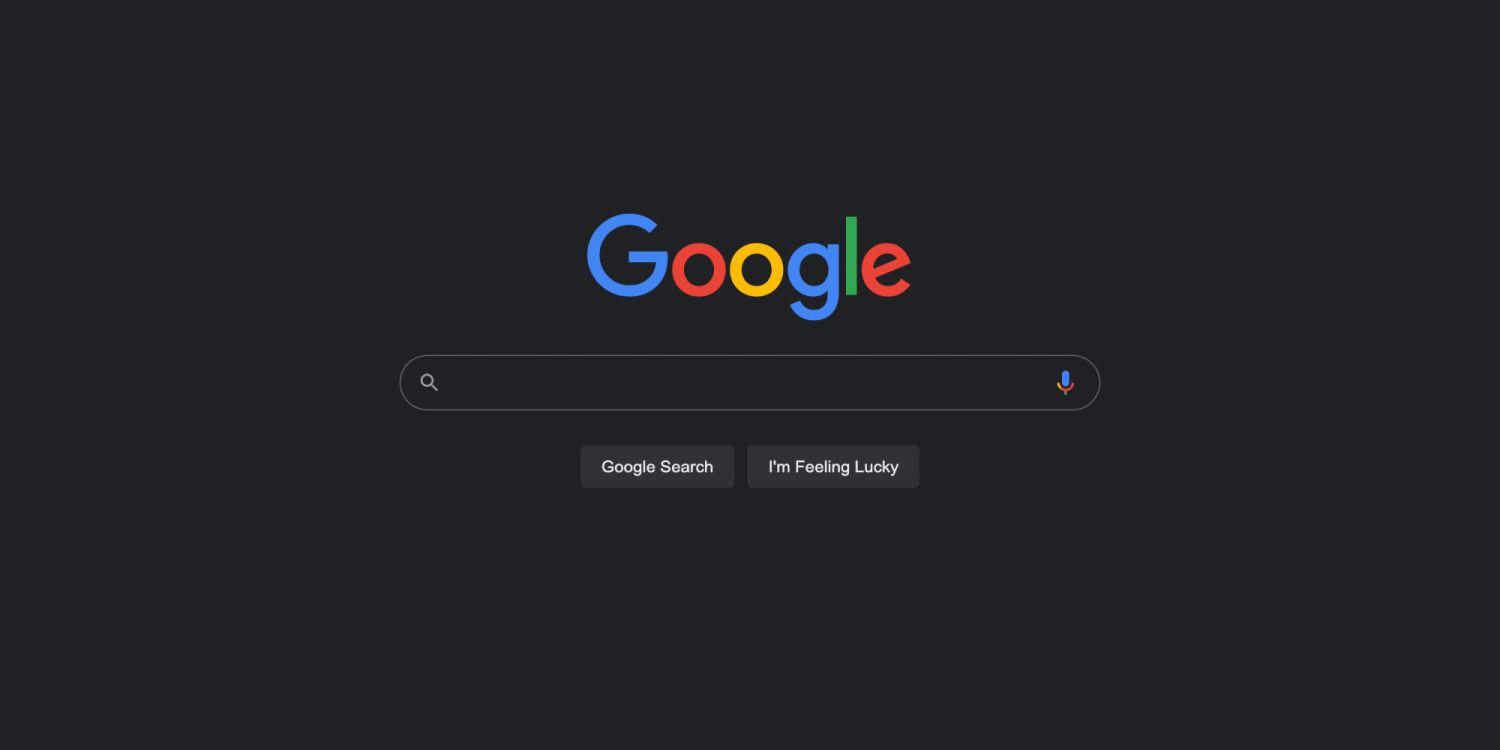 google search dark mode logo