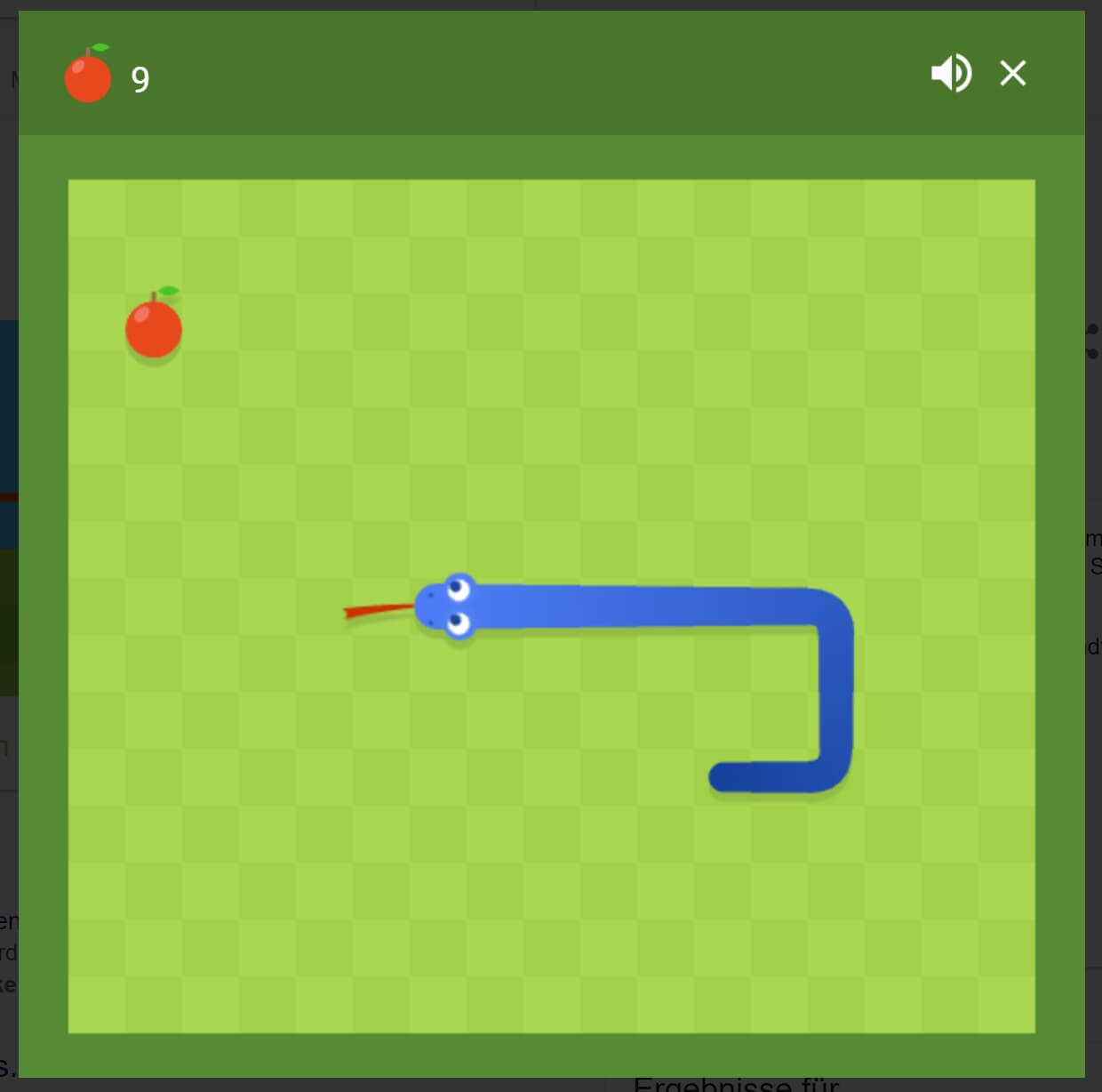 Neues Easteregg: Ab sofort kann auch der Spiele-Klassiker Snake in der Google Websuche ...1240 x 1228