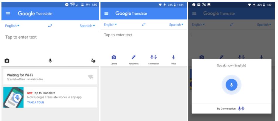 google translate design