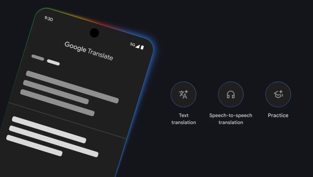 google translate gemini