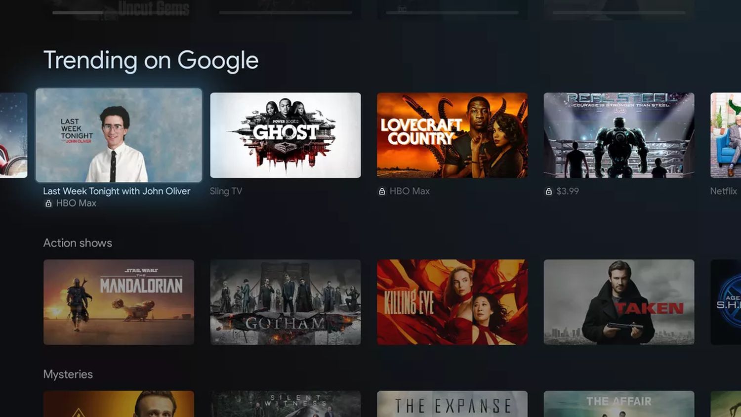 google tv screenshot 2