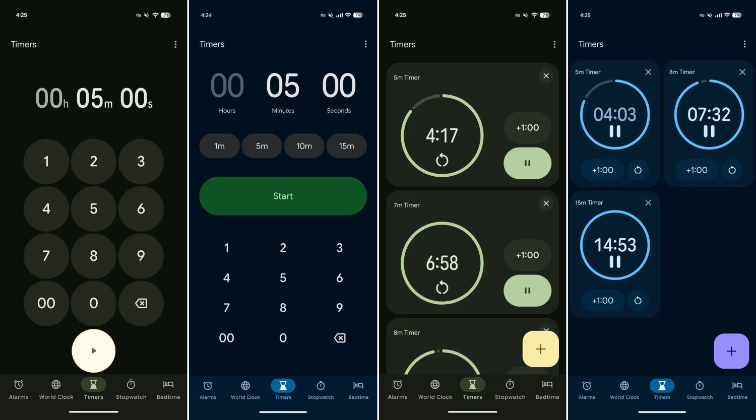 google uhr neues design timer coutdown