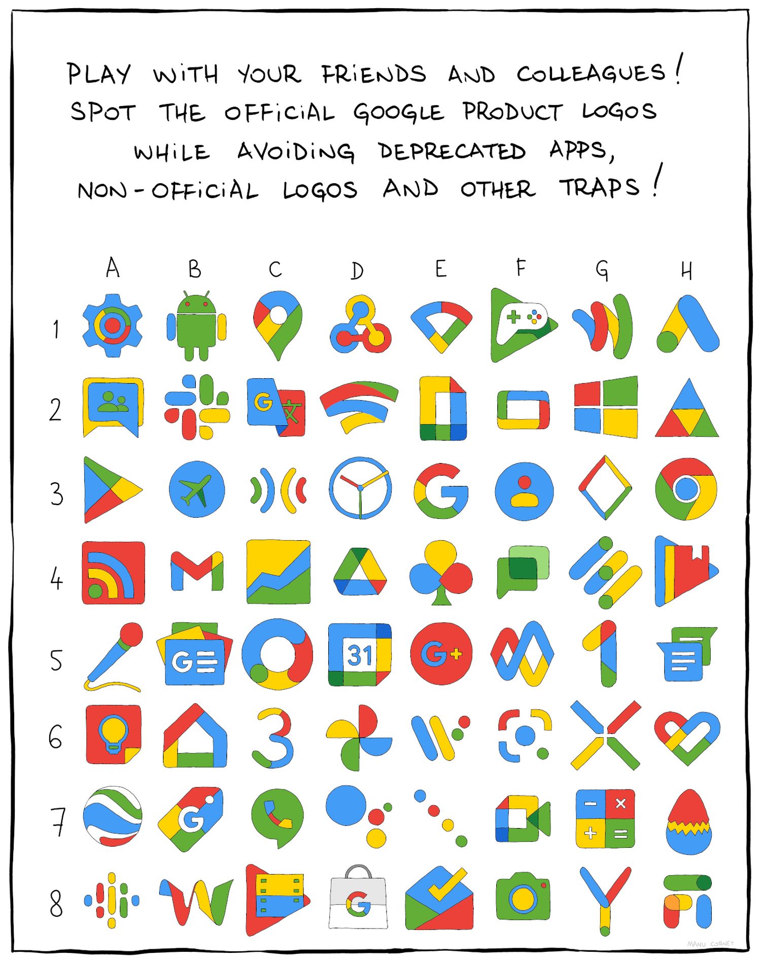 goomics board game google logos