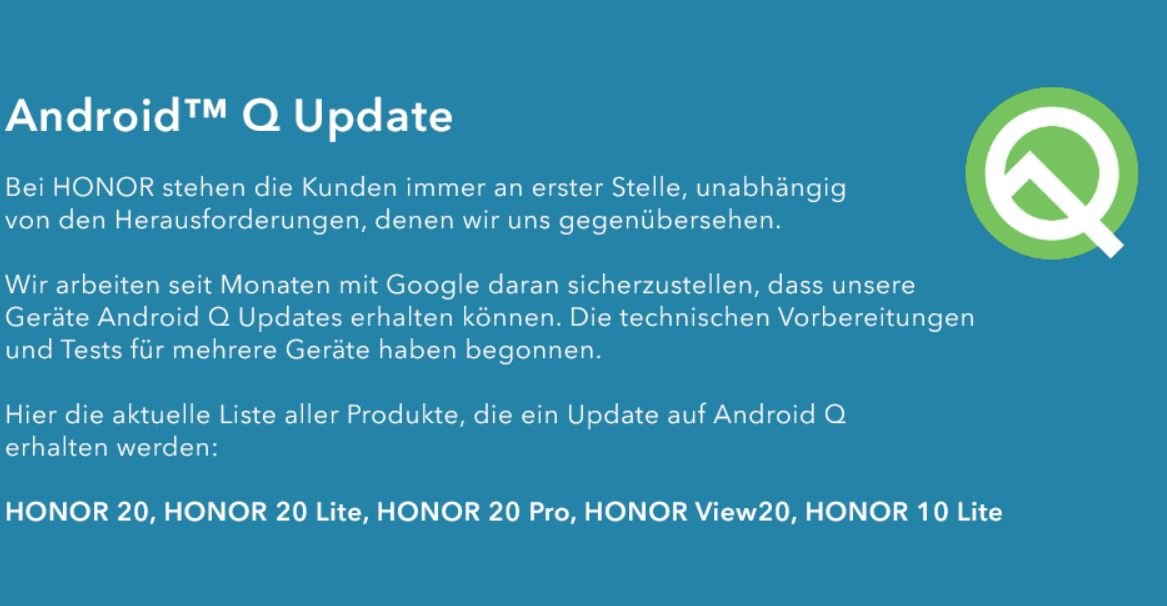 honor android q