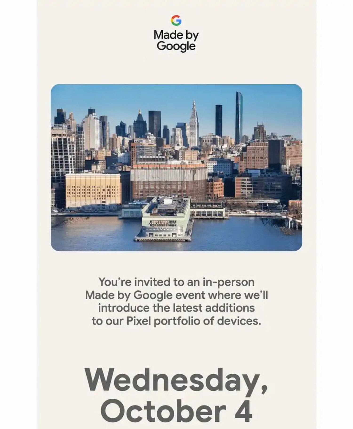 made by google 2023 invite