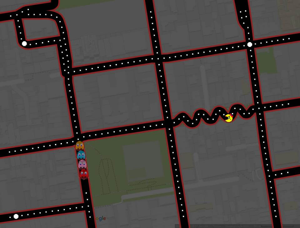Google Maps Pac-Man
