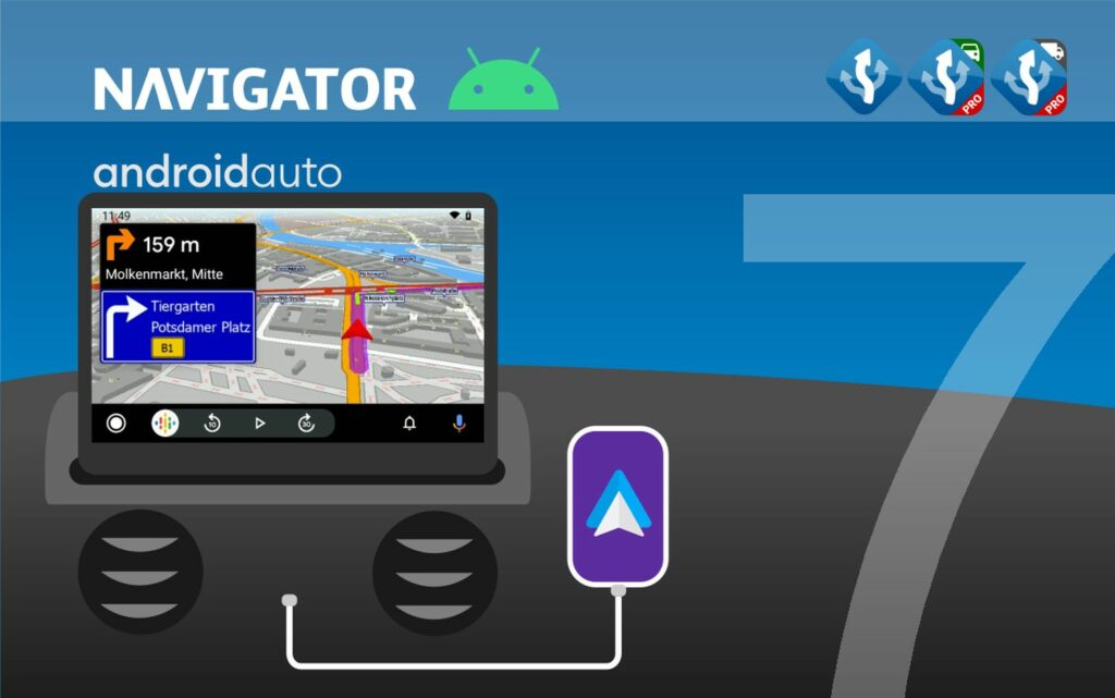 Android Auto Neue NavigationsApp startet auf Googles Infotainment