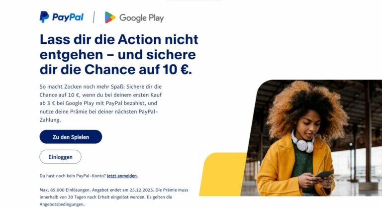 Google Play Store & PayPal: Jetzt erstmals mit PayPal bezahlen und 10 ...