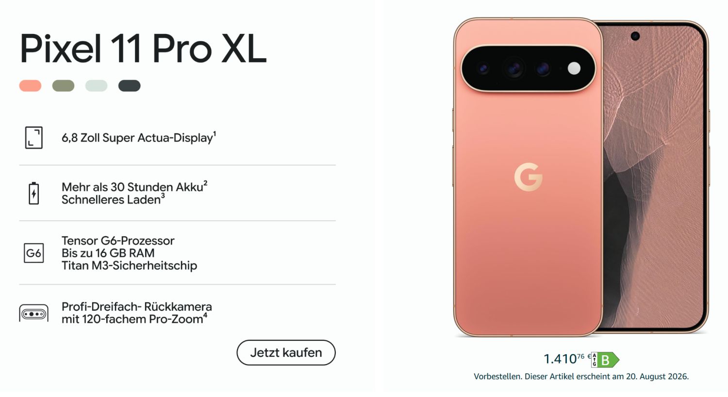 pixel 11 pro xl detail