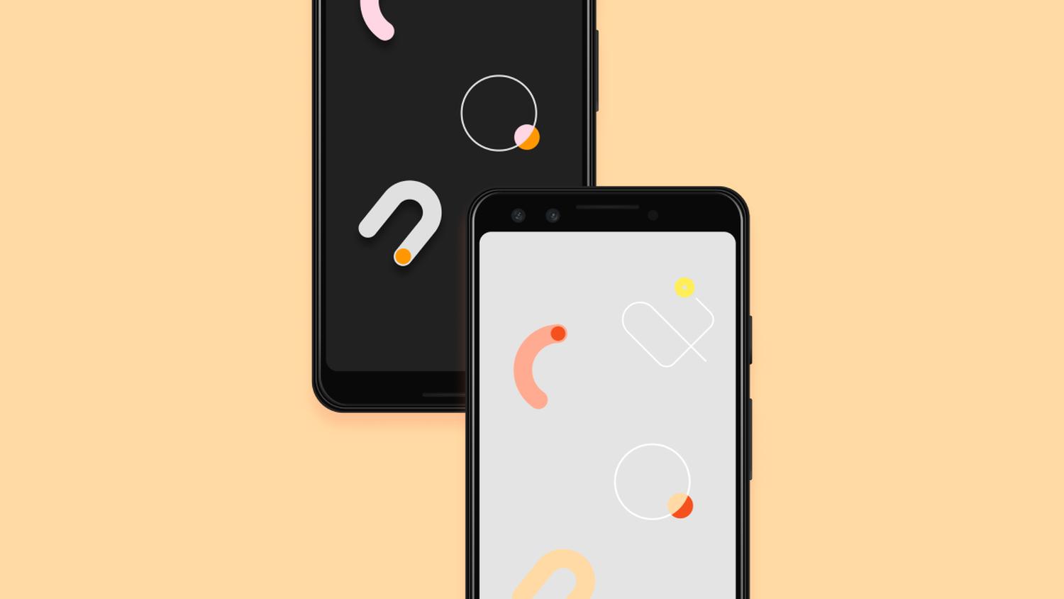 pixel 4 wallpaper mockup