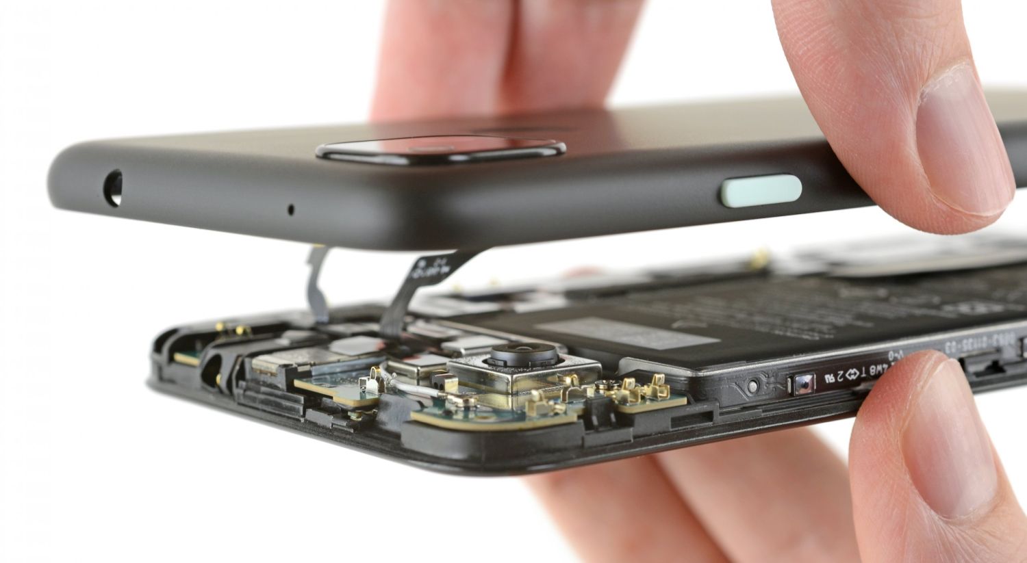 pixel 4a ifixit teardown side