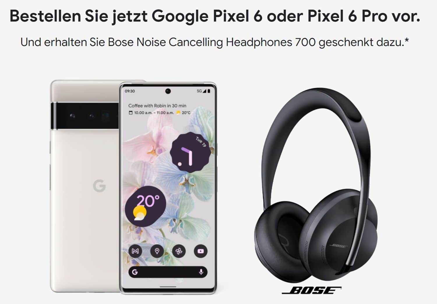 pixel 6 bose aktion kostenlos gratis